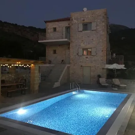 Family Sea View Villa With Private Pool Stoúpa Exterior foto